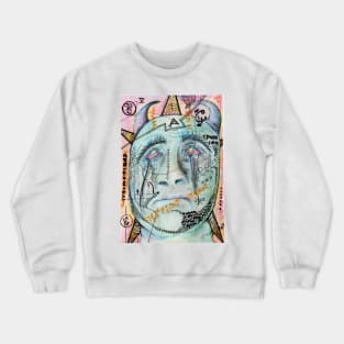 Abstract Coloured Blues Crewneck Sweatshirt